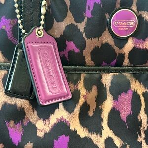 Coach animal print purse 👜
